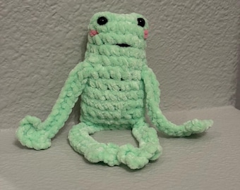 Handmade Crochet Froggy Plushie