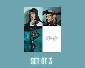 Set de tarjetas fotográficas variadas de Doja Cat