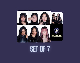 Conjunto de tarjetas fotográficas de la revista i-D de Katseye