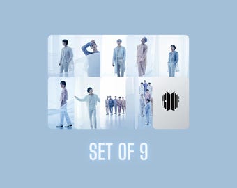Conjunto de tarjetas fotográficas de prueba de concepto de BTS