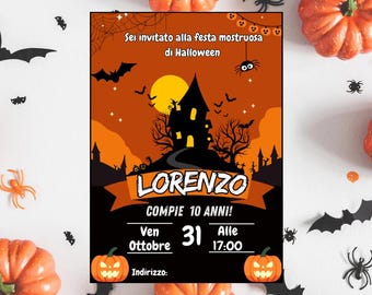Invitación digital de Halloween: editable y divertida