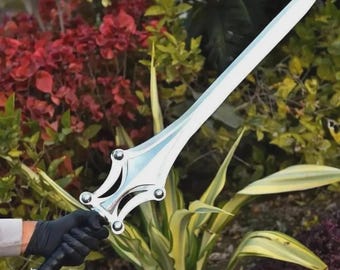 Handmade He-Man Power Sword Replica: Leather Wrapped Handle & Sheath