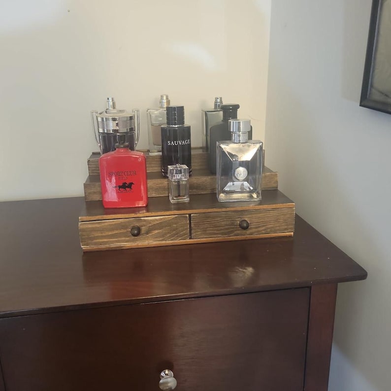 3-tier Cologne Organizer for Men, Cologne Holder, Cologne Display, Desk ...