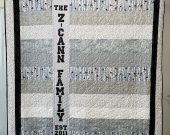 Family Name Quilt with date of Establishment