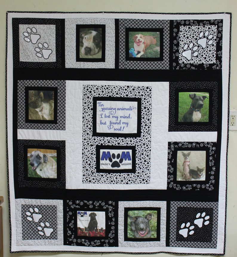 Photo Memory Quilt For Dog Lovers image 1