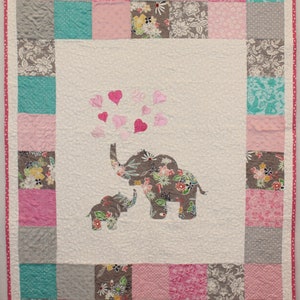 Baby Quilt:  Sweet Dreams Elephants