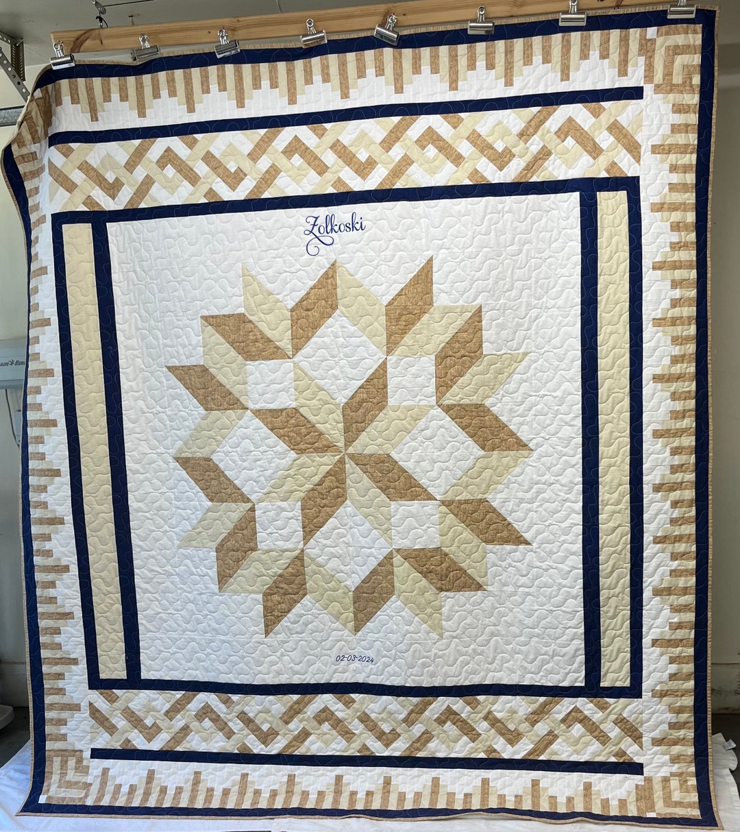 Wedding Quilt With New Name and Personalized Label Etsy