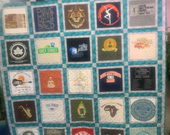 T-Shirt Quilt with 25 shirts with Personalized Label