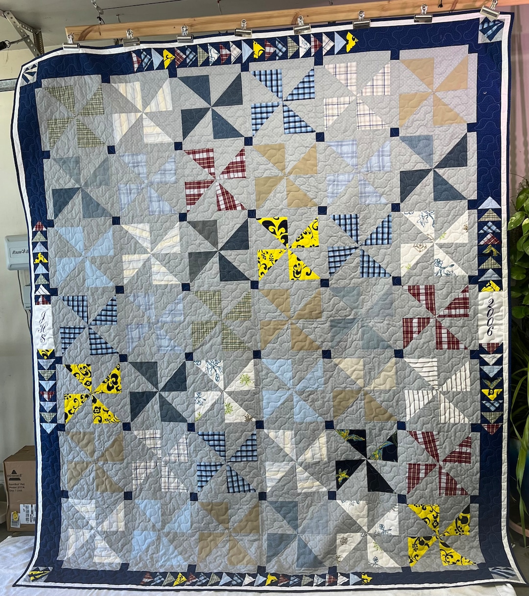 In Memory of Quilt Made From Clothing of a Deceased Loved One Etsy