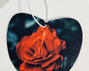 Rose Heart Car Air Freshener