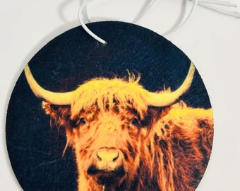 Highland Cow Car Air Freshener