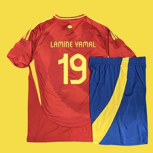 Lamine Yamal #19 Spain Soccer Kit: 2025-26 Youth & Adult Jersey