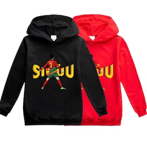 Cristiano Ronaldo &quot;SIUUU&quot; Kids Hoodie: CR7 Soccer Fan Gift