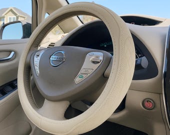 Non-Slip Leather Steering Wheel Cover: Sport Style Car Interior Decor
