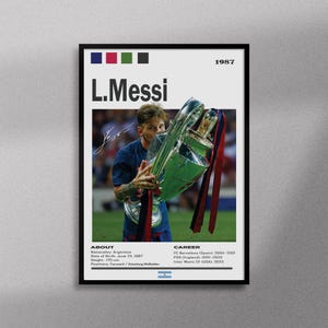 Lionel Messi Barcelona Poster Digital Wall Art | Messi Print, FC Barcelona Decor, Soccer Legend Artwork, Sports Room Printable, Messi Poster