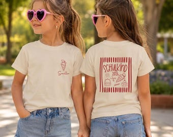 Personalized Schoolchild 2026 Shirt, Custom Name Back To School Tee, First Day Of School Shirt, Kids Graduation T-Shirt, School Starter Gift