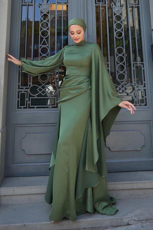 Turkish Hijab Evening Gown