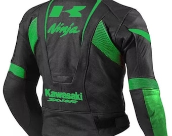 40th Anniversary Kawasaki Ninja Leather Biker Jacket - Etsy