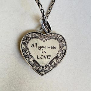 Brighton Swarovski-kristal All You Need Is Love-ketting zilverkleur 5447 afbeelding 5