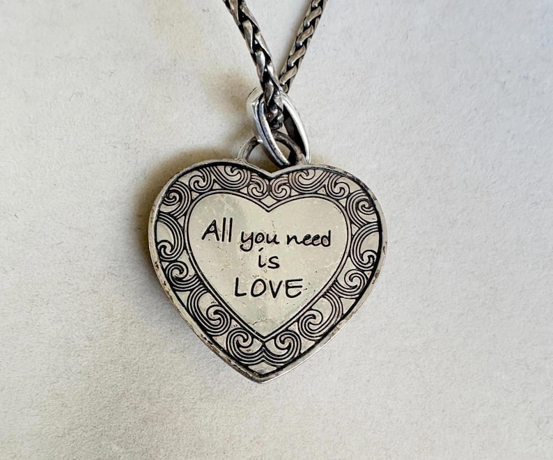 Brighton Swarovski-kristal All You Need Is Love-ketting zilverkleur 5447 afbeelding 5