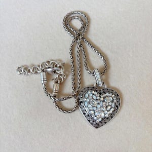 Brighton Swarovski-kristal All You Need Is Love-ketting zilverkleur 5447 afbeelding 6