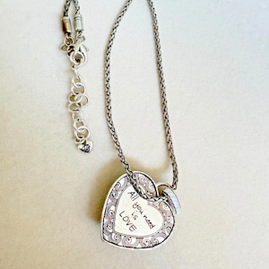 Brighton Swarovski-kristal All You Need Is Love-ketting zilverkleur 5447 afbeelding 4