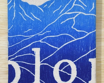 flour sack kitchen towel dish towel tea towel Colorado Mountain range COLORADO text