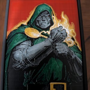 Dr. Doom - Marvel Superheroes Themed 3D Printed MTG Deck Box Custom HueForged Art Panels