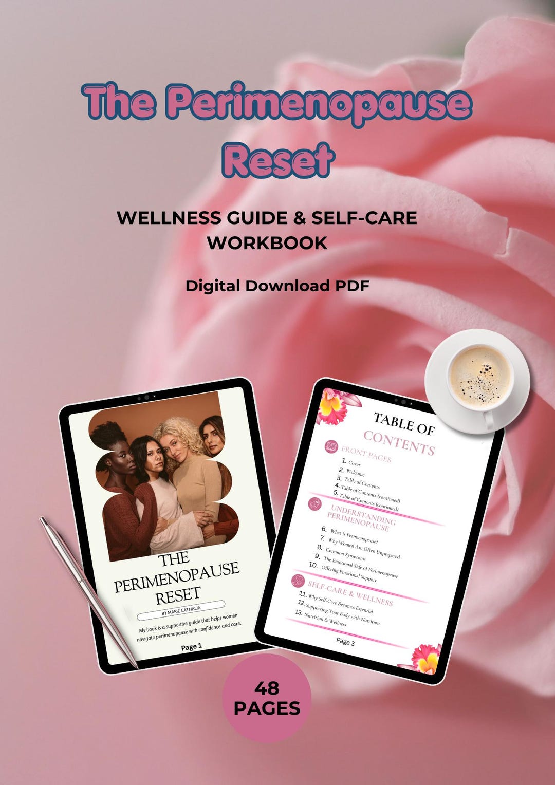 Perimenopause Symptom Tracker | Printable Wellness Journal |digital PDF ...