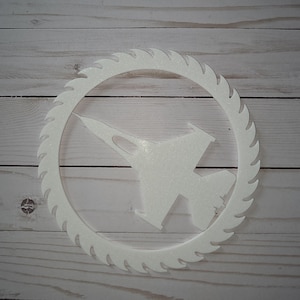 3D Printed F-16 Fighter Jet Silhouette Wall Art: Aviation Decor