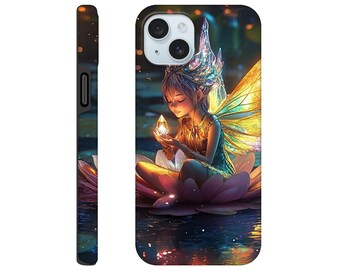 Enchanted Crystal Fairy iPhone-hoesje – mystieke gloed en cottagecore-bedel, ultieme bescherming voor je apparaat