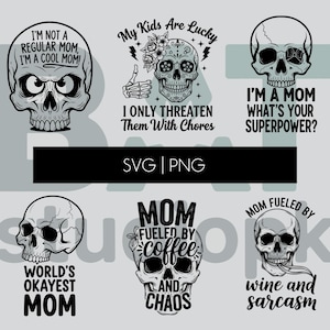 Funny sarcastic skulls bundle designs SVG, Adult humor svg, Sarcastic bundle svg, Funny skeleton bundle svg, Skull svg, Sassy svg, BATSTUDIO