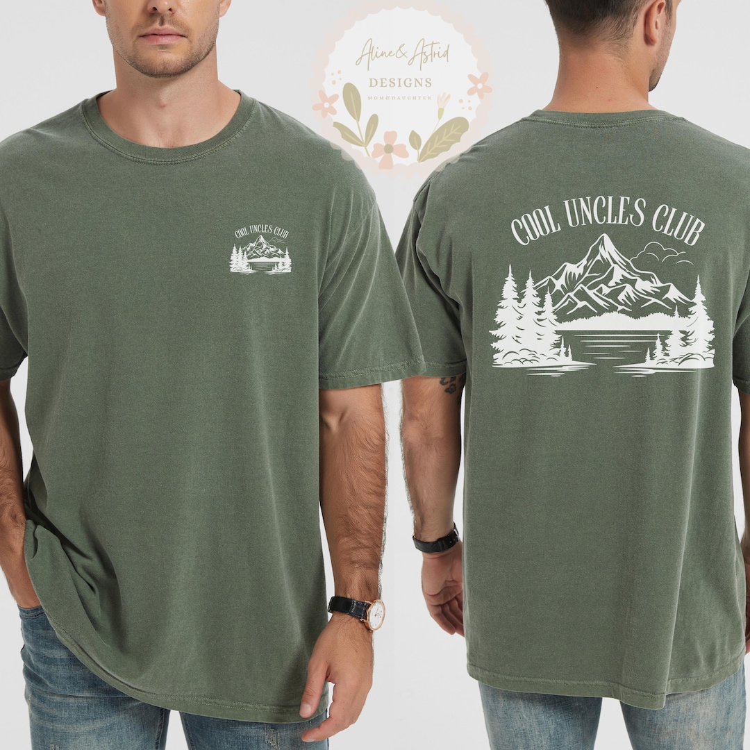 Comfort Colors® Cool Uncle Shirt With Back Print, Funny Uncle Gift ...