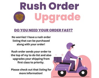 Rush Order Request - Etsy