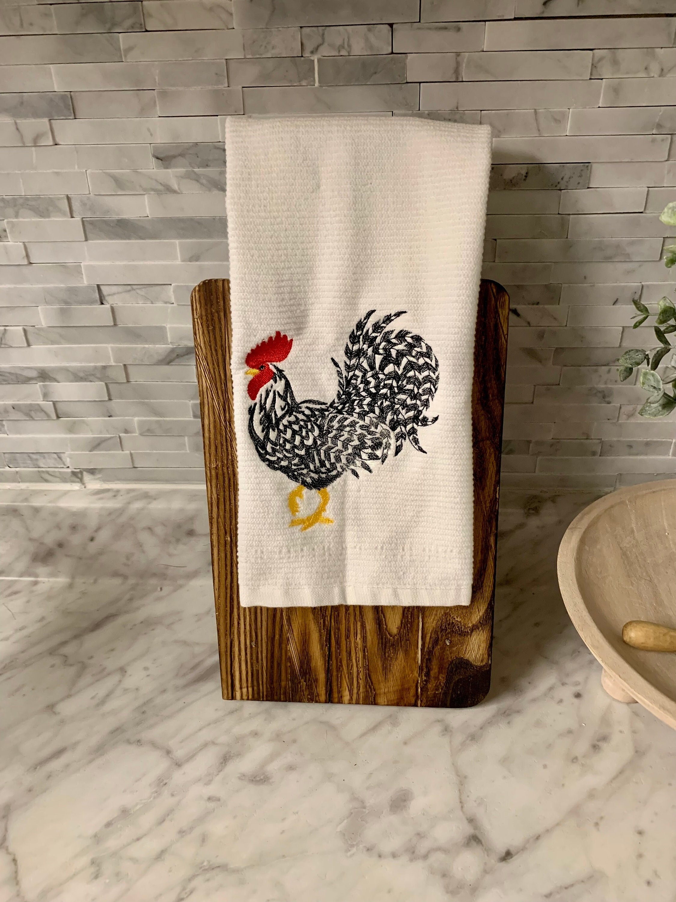 Embroidered Kitchen Towel World's Best Mom Dish Towels -  in