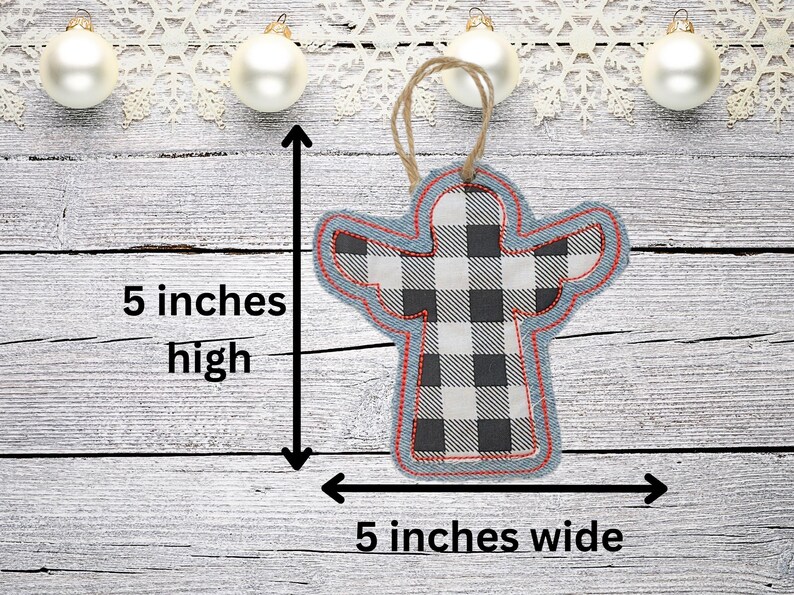 Autism Awareness Christmas Ornament, Denim Christmas Tree Decorations