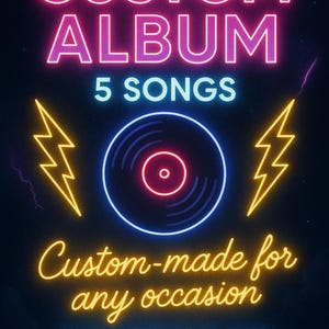 Custom album for any occasion (5 songs)
