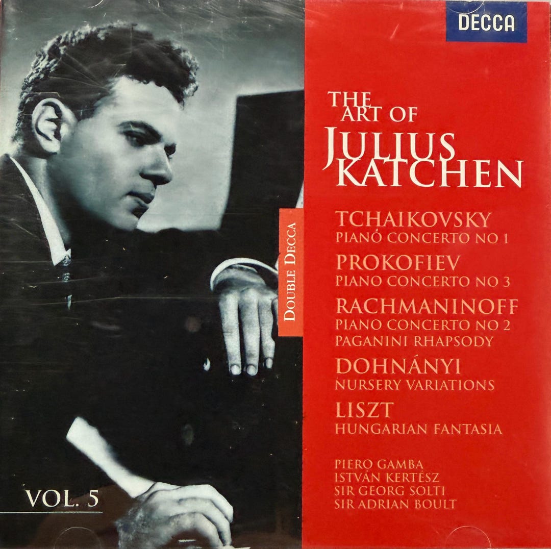 Katchen Cd The Art of Julius Katchen Vol. 5, Tchaikovsky, Prokofiev, Rachmaninoff ...