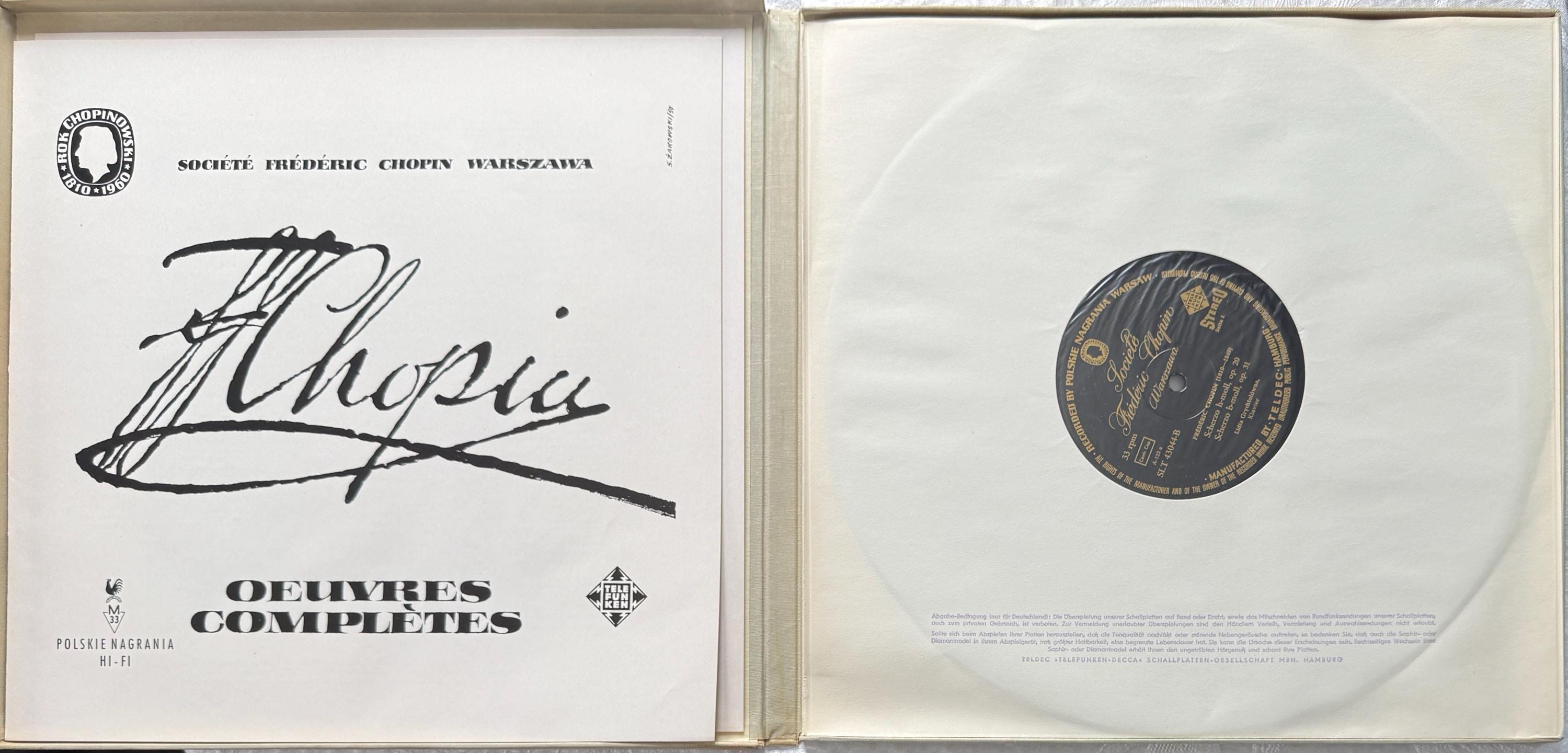 Chopin Complete Works Box Set – 18 Vinyl Lps, Telefunken, Polskie