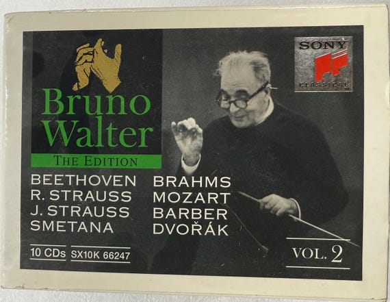 Bruno Walter, the Edition Vol. 2 Sony Box Set (10 X Audio CD) - Etsy