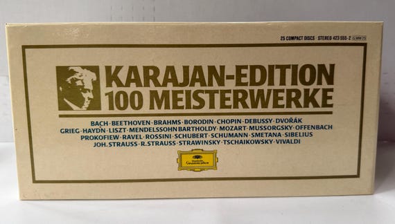 Karajan Edition 100 Masterpieces 25-cd Box Set Classical Music