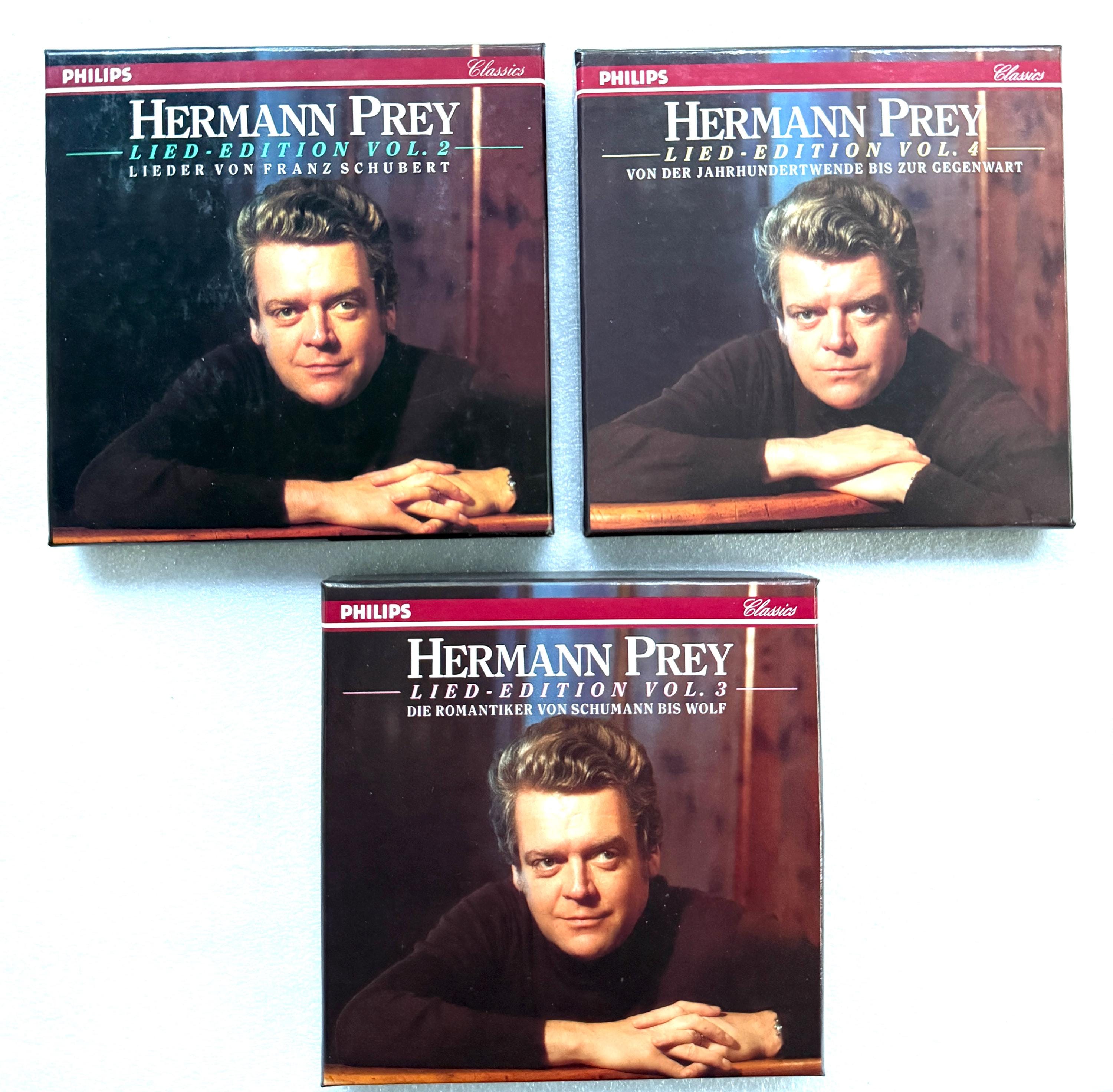 Hermann Prey Lied Edition Vol. 2, 3 and 4, 3 X Box Sets ( 16 X