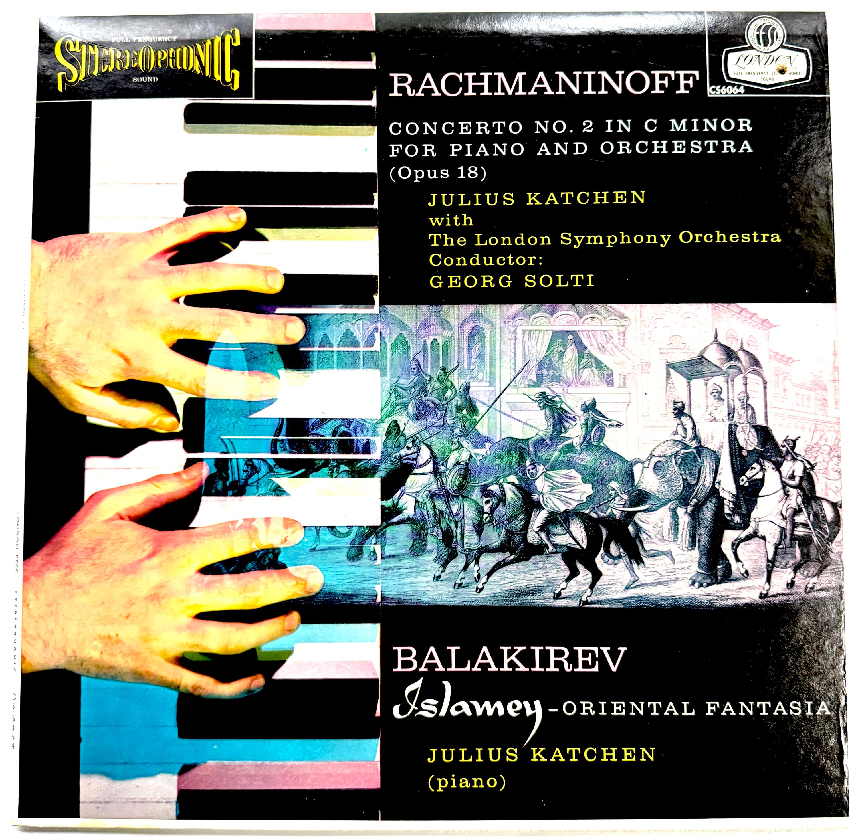Rachmaninoff Co. No. 2, Katchen London Sym. Solti London CS 6064