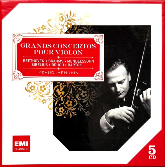 Yehudi Menuhin - Grands Concertos Pour Violon, EMI Box Set (5 X