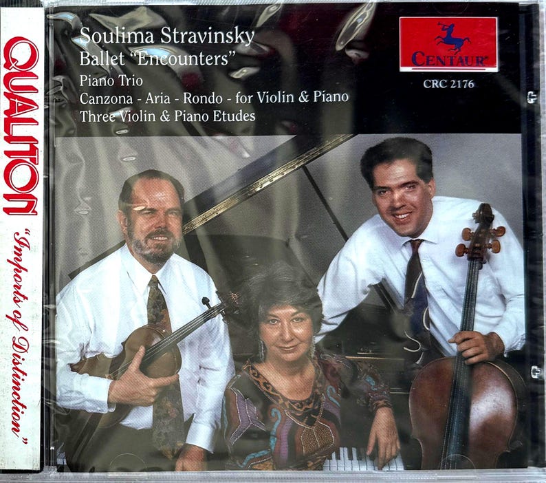 Soulima Stravinsky - Ballet Encounters, Centaur CRC 2176 (audio CD ...
