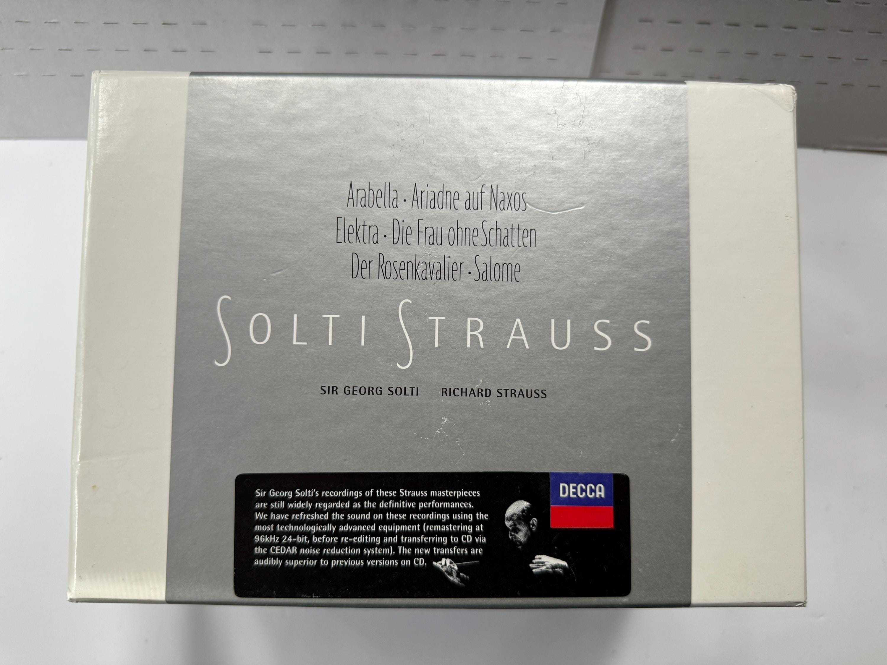 クラシック SOLTI STRAUSS OPERAS Georg Solti Complete Operas Richard Strauss Box Set Decca UK (14 X