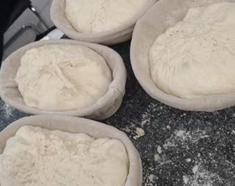 Sourdough Proofing Basket Set for Artisan Bread | 9" Round & 10" Oval Banneton Kit with Lame, Danish Whisk, Scrapers , Linen Liners