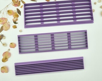 Stripe Tool Basic Shape Polymer Clay Cutters, Earrings Maker Supply Tool Set, Sharp Clay Cutters, 0.3 mm Cutting Edge, 3 sizes