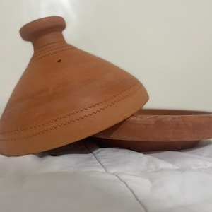 Authentic Moroccan Tagine – Handmade Clay Cooking Pot with Lid – Traditional North African Cookware