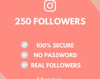 Instagram Followers Growth Service | 250 Followers | Social Media Boost
